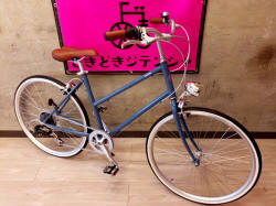 tokyobikeトーキョーバイクBISOUビズ26ブルーグレー砲弾ライト岡山市サイクルショップ自転車屋ときどきジテンシャ