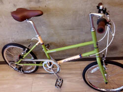 センチュリオンミニヴェロミニヴェロ小径車グリーン緑可愛いお洒落かっこいい岡山市北区自転車屋自転車店時々自転車ときどきジテンシャ